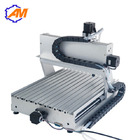 Hot sell AMAN3040 mini 3d cnc engraving machine 4 axis 3040 CNC aluminium alloy Frame ball screw price cnc lathe