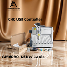 Smart mini desktop 3040 mach3 4 axis 3d wood carving cnc router machine good service cnc aluminum engraving machine