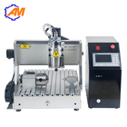 Hot sell metal mini 3d cnc engraving machine AMAN3040 3 axis wood carving milling cutting machine DIY router for sale