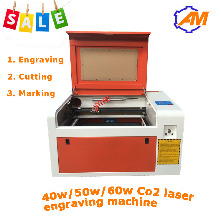 hot sale 4060 40w/50w/60w wood plexiglass acrylic laser engraving machine co2 laser engrav