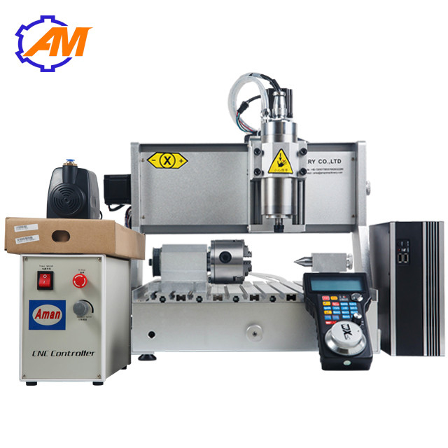 CNC PCB engraving and milling machine 4axis cnc milling machine,aman machinery cnc 3040, cnc router