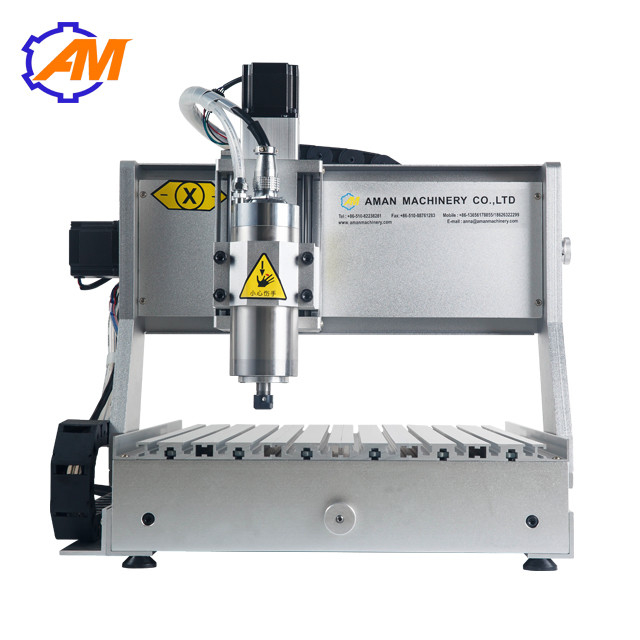 Aluminum metal cnc engraving machine AMAN 3040CH80 pcb drilling machine  small 3040 3 axis  wood carving cutting milling